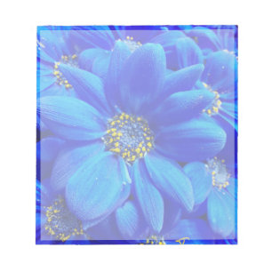 Bloc De Notas noepsia de flores azules