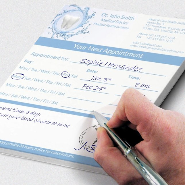 Bloc De Notas Nombramiento médico de dentadura dental dental (Subido por el creador)