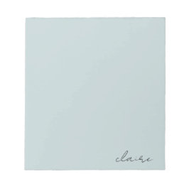 Bloc De Notas Nombre Azul de Huevo de Robin