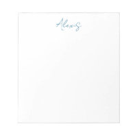 Nombre Caligrafía Script Sencillo Simple Blanco Az