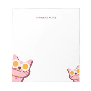 Bloc De Notas Nombre de gato corto personalizado