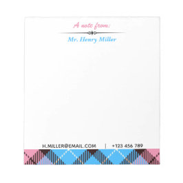 Bloc De Notas Nombre de guión personalizado Correo electrónico T