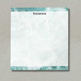 Bloc De Notas Nombre de guión personalizado elegante con rayas d