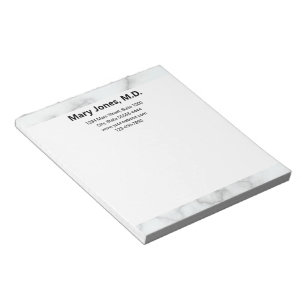 Bloc De Notas Nombre de la oficina médico Marble de teléfono