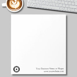 Bloc De Notas Nombre de logotipo de negocio personalizado Sitio 