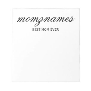 Bloc De Notas Nombre de mejor caligrafía de mamá de todos los ti