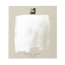 Nombre de Monograma Formal Beige Artístico Único E