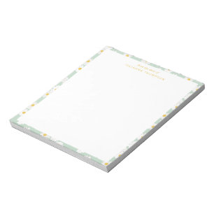 Bloc De Notas Nombre del escritorio personalizado de los Daisies