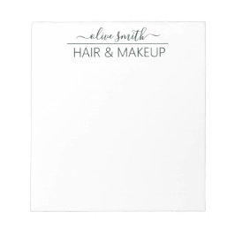 Bloc De Notas Nombre del monograma de la acuarela de esmeralda