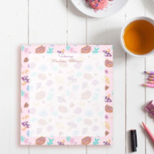 Nombre del patrón de color rosa floral del gato de