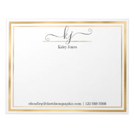 Bloc De Notas Nombre elegante | De La Oficina Del Notepad