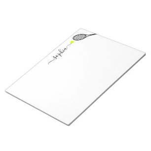 Bloc De Notas Nombre elegante de la pelota de tenis grande perso