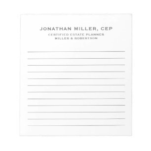 Bloc De Notas Nombre en línea simple Empresa de títulos