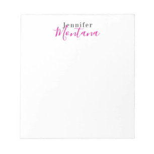 Bloc De Notas Nombre minimalista moderno elegante profesional