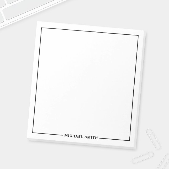Bloc De Notas Nombre Minimalista personalizado moderno (Subido por el creador)