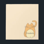Bloc De Notas Nombre para añadir gatos de Personalizado circular<br><div class="desc">Un lindo personalizado personalizado. Todos los colores de este gato vector se pueden personalizar y cambiar a cualquier color que desee. Con tu nombre o cualquier texto en el vientre del gato.</div>
