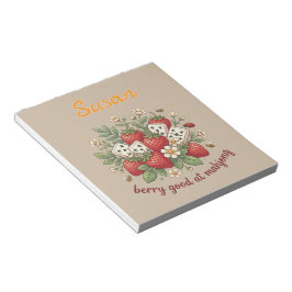 Bloc De Notas Nombre personalizado Berry Good en Mahjong Retro