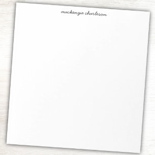 Bloc De Notas Nombre personalizado de escritura moderna simple