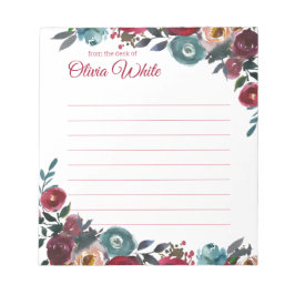 Bloc De Notas Nombre personalizado | De La Oficina Del Notepad