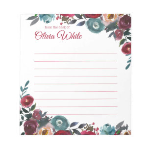 Bloc De Notas Nombre personalizado   De La Oficina Del Notepad