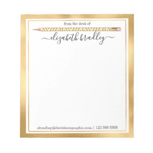 Bloc De Notas Nombre personalizado De La Oficina Del Notepad