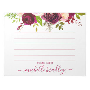 Bloc De Notas Nombre personalizado De La Oficina Del Notepad