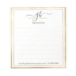 Bloc De Notas Nombre personalizado | De La Oficina Del Notepad