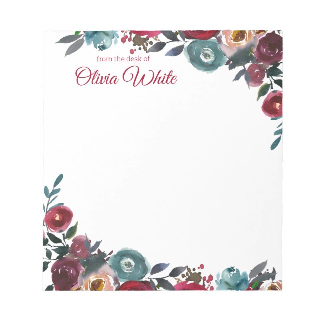 Bloc De Notas Nombre personalizado | De La Oficina Del Notepad (Frente)