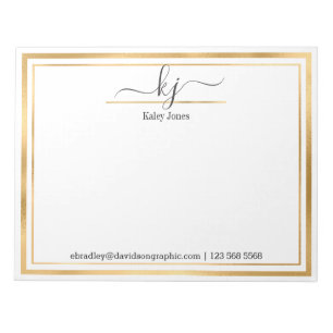 Bloc De Notas Nombre personalizado De La Oficina Del Notepad