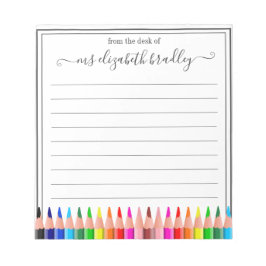 Bloc De Notas Nombre personalizado | De La Oficina Del Notepad