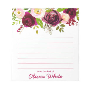 Bloc De Notas Nombre personalizado De La Oficina Del Notepad