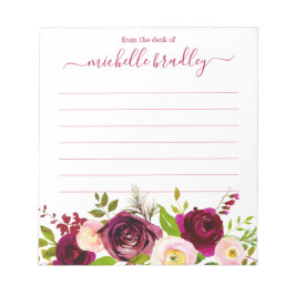 Bloc De Notas Nombre personalizado | De La Oficina Del Notepad