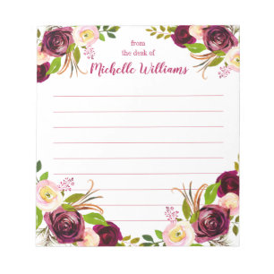 Bloc De Notas Nombre personalizado De La Oficina Del Notepad