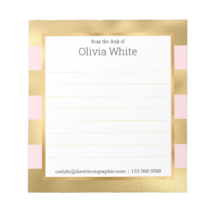 Bloc De Notas Nombre personalizado De La Oficina Del Notepad