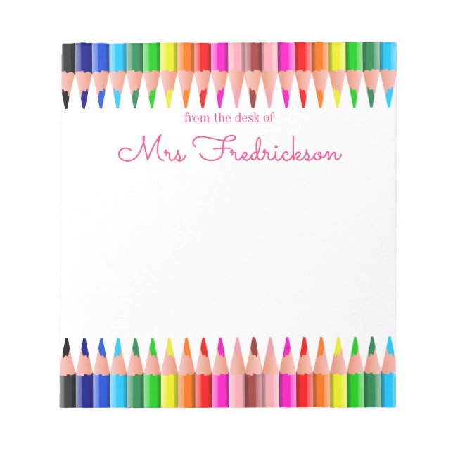 Bloc De Notas Nombre personalizado | De La Oficina Del Notepad (Frente)