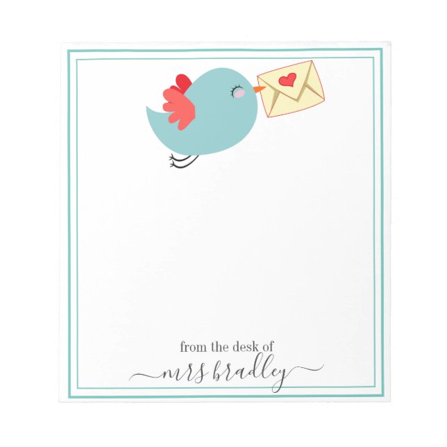 Bloc De Notas Nombre personalizado | De La Oficina Del Notepad (Frente)