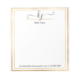 Bloc De Notas Nombre personalizado | De La Oficina Del Notepad