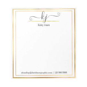 Bloc De Notas Nombre personalizado De La Oficina Del Notepad