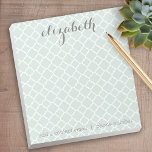 Bloc De Notas Nombre personalizado del patrón de alfombra de cua<br><div class="desc">Un diseño hermoso y femenino,  perfecto para las niñas y hasta para las novias. Si necesita mover elementos,  haga clic en el área de diseño para realizar cambios.</div>