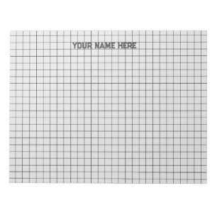 Bloc De Notas Nombre personalizado Papel gráfico grande