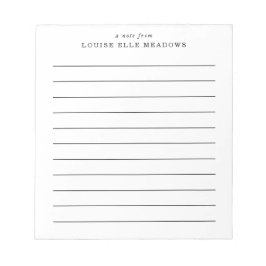 Bloc De Notas Nombre personalizado simple