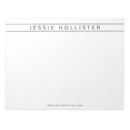 Bloc De Notas Nombre profesional e información