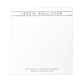 Bloc De Notas Nombre profesional e información