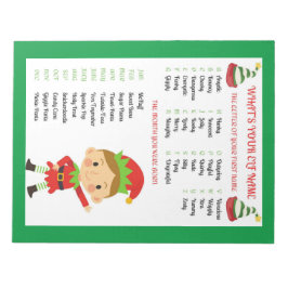 Bloc De Notas Nombres Elf