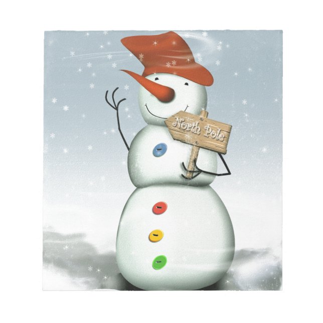 Bloc De Notas North Pole Bound Snowman (Frente)
