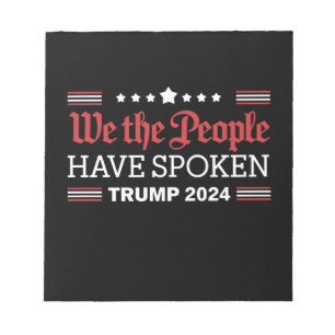Bloc De Notas Nosotros El Pueblo Hemos Hablado Trump 2024