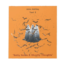 Bloc De Notas Nota "Batty Notes & Ghostly Thoughts"