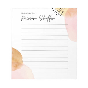 Bloc De Notas Nota de Mitzva