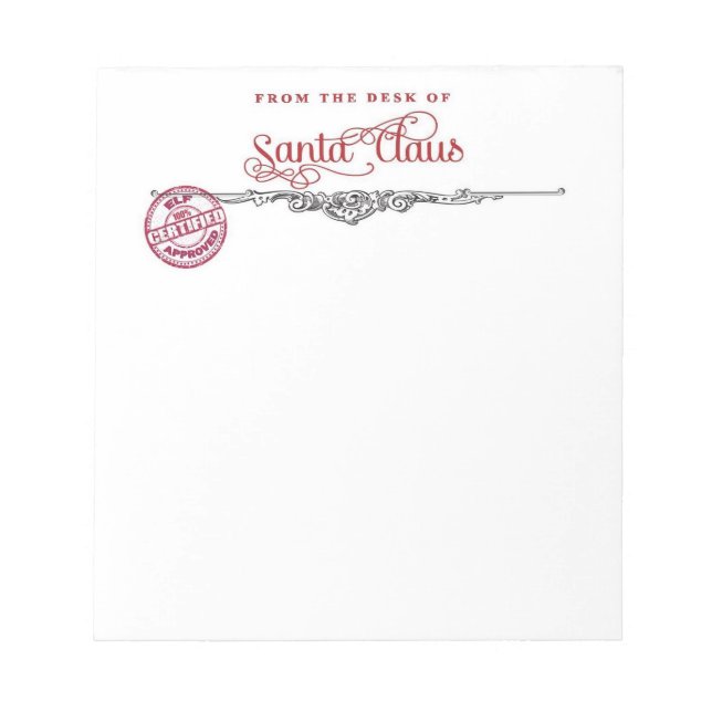 Bloc De Notas Nota de Santa (Frente)