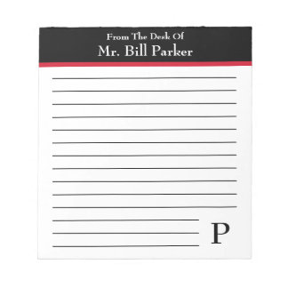 Bloc De Notas Nota Del Escritorio De ~ Personalizado